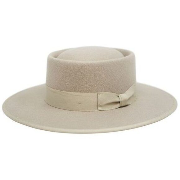Gambler Felt Hat - Beige